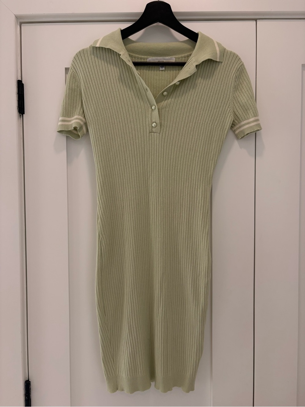 GUESS Ribbed Polo Knit Dress